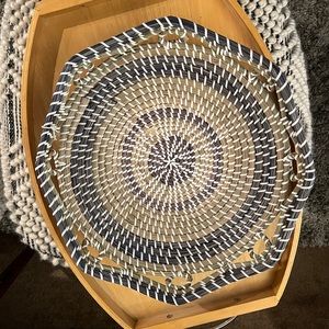 Woven Seagrass 18” Round Handmade Basket for wall hanging NWT